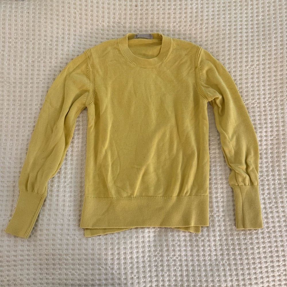 Everlane | Butter Yellow Soft Crew | Size Small
